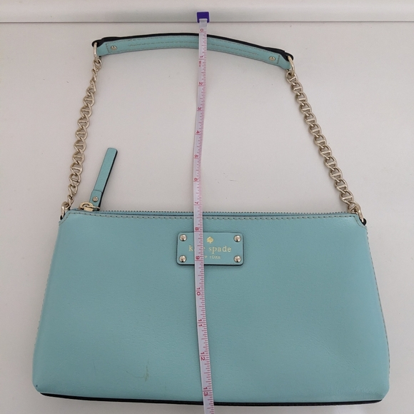 EUC! Kate Spade New York Wellesley Byrd Pebbled Leather Shoulder Bag Robins Egg - Picture 12 of 16